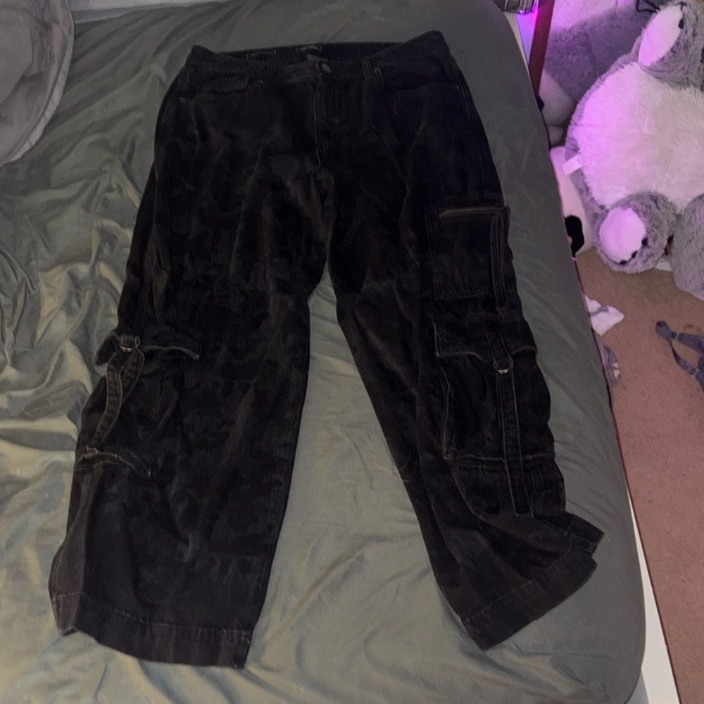 Wild Fable Men's Black Cargo Pants